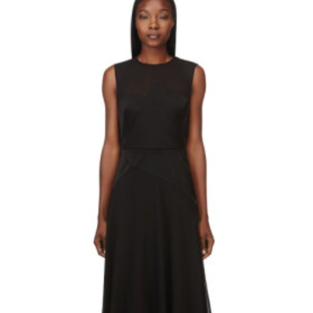 3.1 Phillip Lim black silk and chiffon Luna Dress